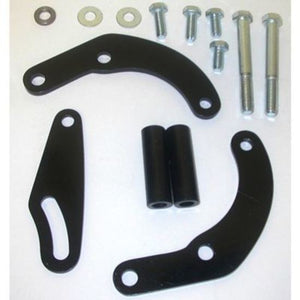 RPC RPCR3817 Saginaw Power Steering Bracket Big Block Chevrolet Short Water Pump Incl Hardware Black