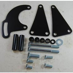 RPC RPCR3833 Saginaw Power Steering Bracket Big Block Chevrolet Long Water Pump Incl Hardware Black