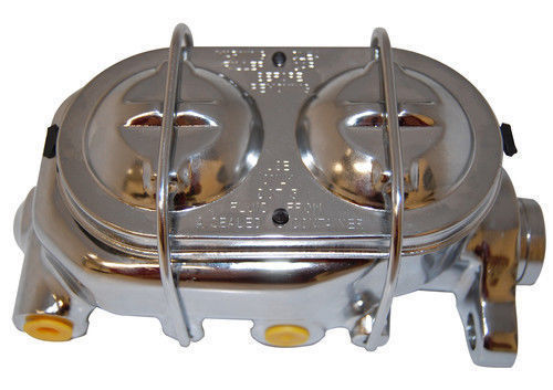 RPC RPCR3905 GM Master Cylinder 1-1/8" Bore Chrome 2 Port 9/16" & 1/2"