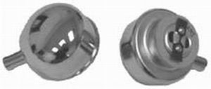 RPC RPCR4806 Chrome Steel Twist-In Oil Filler Cap w/ Tube 2-3/8" Dia Tube Is 1/2" Dia