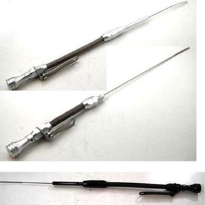 RPC RPCR5002BK Flexible Engine Oil Dipstick Pre-79 Small Block Chev Stainless Steel Dipstick Anodized Black Finish