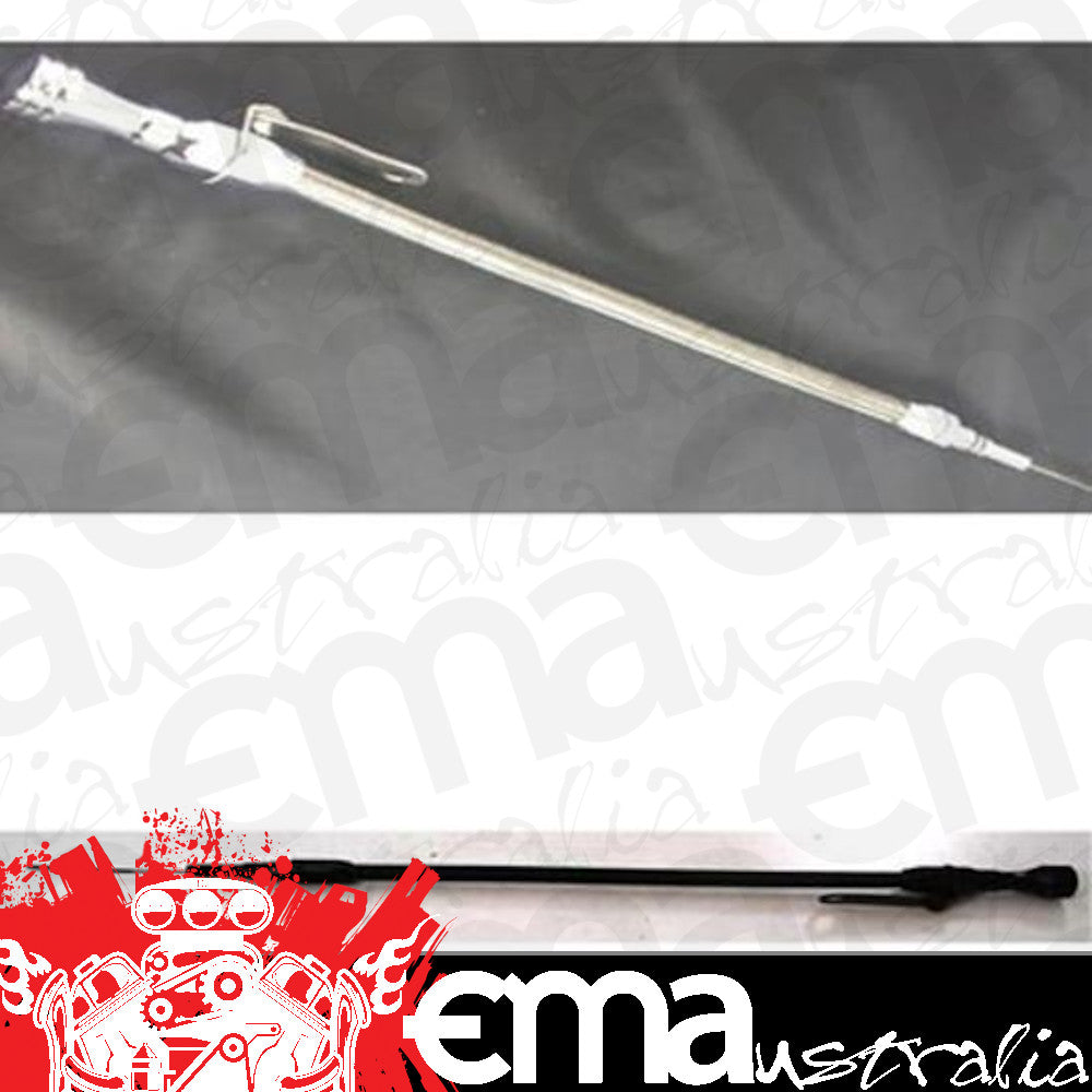 RPC RPCR5003BK Flexible Engine Oil Dipstick 65-90 Big Block Chevrolet Stainless Steel Dipstick Anodized Black Finish