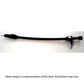 RPC RPCR5005BK Flexible Transmission 19'' Black Dipstick GM TH400 Braided Steel Housing/Dipstick Natural Finish