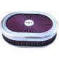 RPC RPCR5020 Oval Super Flow Alloy Air Cleaner 12"x 2" Polished fits 5-1/8" Neck