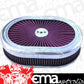 RPC RPCR5020 Oval Super Flow Alloy Air Cleaner 12"x 2" Polished fits 5-1/8" Neck