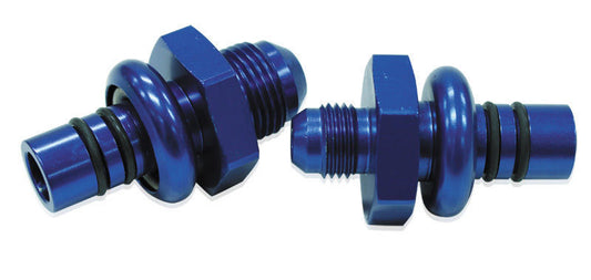 Aeroflow AF64-5508 Ford Efi Regulator Adapter -8AN with .550" Shank Blue