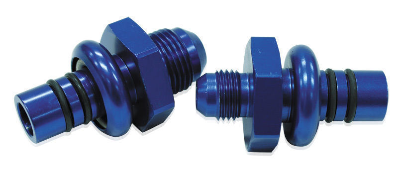 Aeroflow AF64-5508BLK Ford Efi Regulator Adapter -8AN with .550" Shank Black