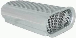 RPC RPCR5235 Polished Alloy Hilborn Style Finned Bonnet Scoop Single Quad Carb