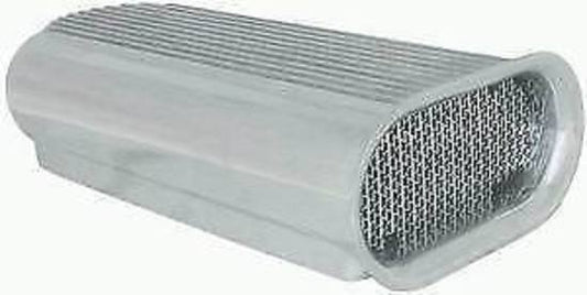 RPC RPCR5235 Polished Alloy Hilborn Style Finned Bonnet Scoop Single Quad Carb