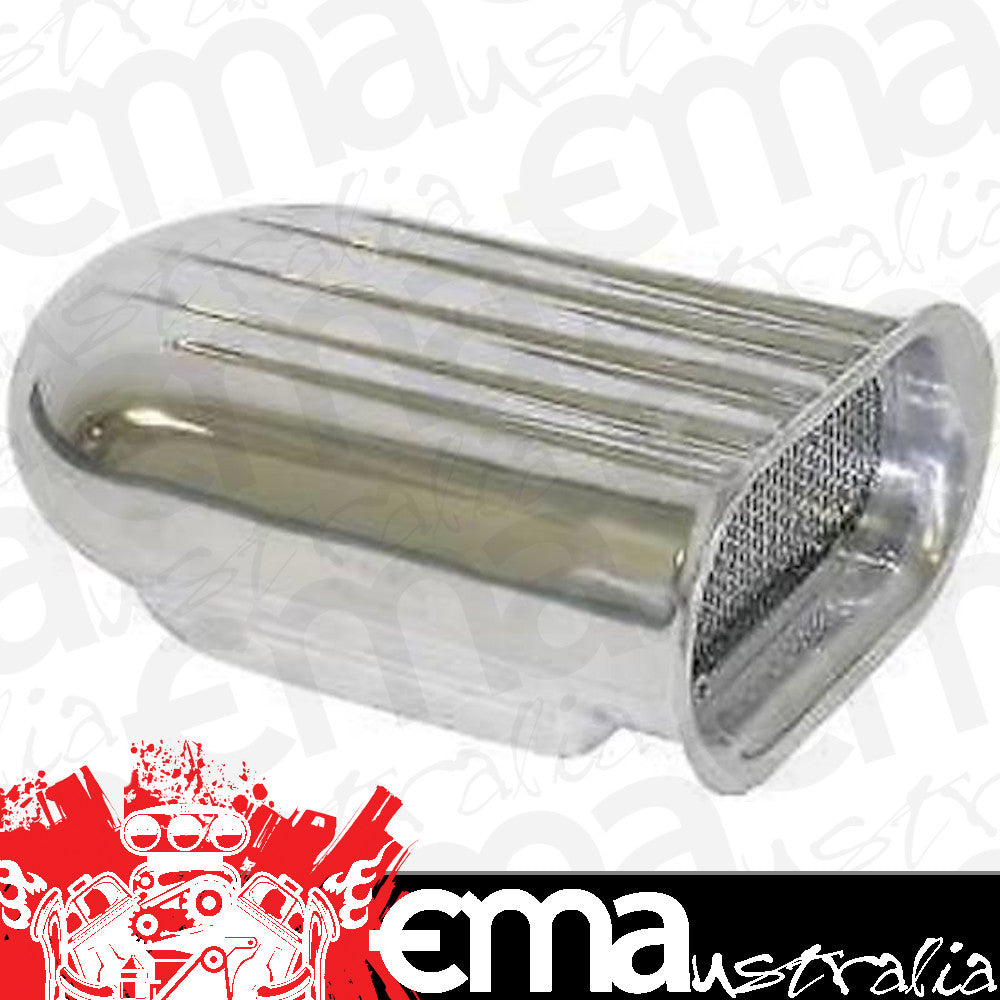 RPC RPCR5246 Polished Alloy Hilborn Style Mini Bonnet Scoop Single 4Bbl Carb