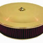 RPC RPCR5285 14" x 4" Air Cleaner Anodised Aluminium Finish w/ Flat Base & Washable Elementfits Single Quad Carburettors w/ 5-1/8" Neck Hardware Not Included