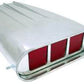 RPC RPCR5350 Finned Aluminium Street Scoop w/ Square Butterflies Polished suit Dual Carburettors