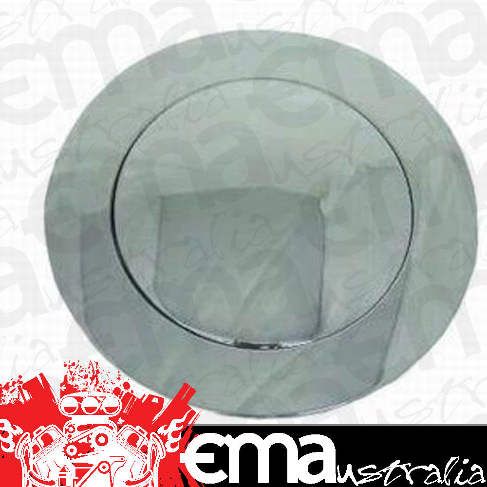 RPC RPCR5600C Chrome Aluminium Horn Button w/ Ground Wire Plain Style 4-5/8" Dia fits GM 1967 - 94