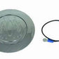 RPC RPCR5601C Chrome Aluminium Horn Button w/ Ground Wire Flame Style 4-5/8" Dia fits GM 1967 - 94