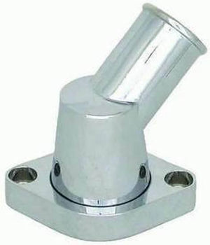 RPC RPCR6003C Alloy Thermostat Housing 45¡ Swivel Chrome Chev SB & BB V8 55-64
