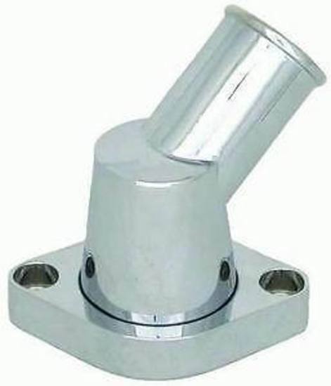 RPC RPCR6003C Alloy Thermostat Housing 45¡ Swivel Chrome Chev SB & BB V8 55-64
