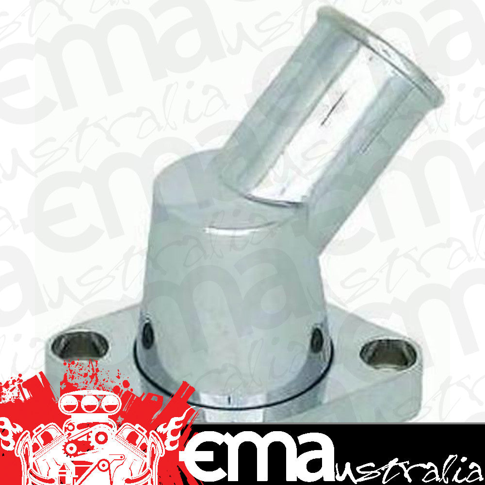 RPC RPCR6003C Alloy Thermostat Housing 45¡ Swivel Chrome Chev SB & BB V8 55-64