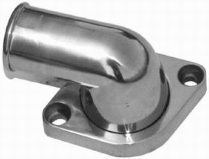 RPC RPCR6009 Polished Aluminium 90¡ Swivel Thermostat Housing O-Ring Style fits 1966-75 SB & BB Chev 283-350