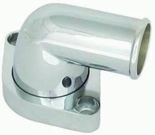 Racing Power Company (RPC) RPCR6009C RPC Chrome Aluminium 90? Swivel Thermostat Housing O-Ring Style fits 1966-75 SB & BB Chev 283-349