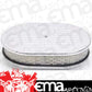 RPC RPCR6020C Oval Ball Milled Alloy Air Cleaner 12"x2" Chrome fits 5-1/8" Neck