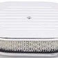 RPC RPCR6020C Oval Ball Milled Alloy Air Cleaner 12"x2" Chrome fits 5-1/8" Neck