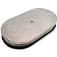 RPC RPCR6021xC Oval Flame Style Air Cleaner 15" x 2" Chrome fits Single 4 Barrel