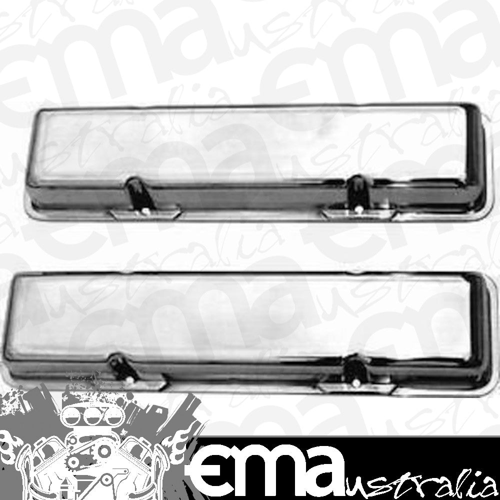 RPC RPCR6031-1 Aluminium Valve Covers Polished suit 1958-86 Chev SB 283-350Ci V8