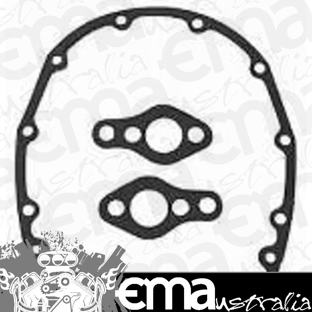 RPC RPCR6040G Chev SB 3Pc Timing Cover Gasket Set Steel Alloy Covers