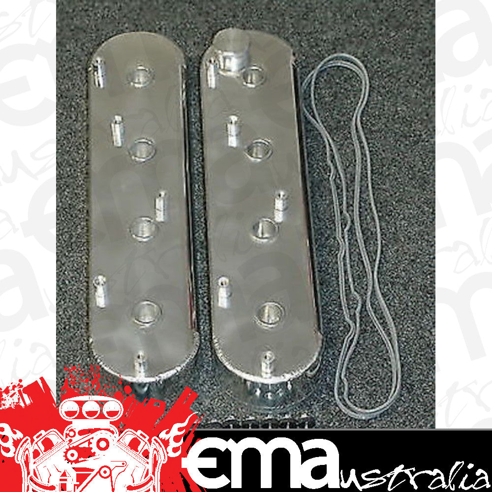 RPC RPCR6142POL Aluminium Valve Covers Holden/Chev LS1 5.7 Inc Hardware Polished