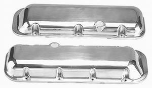 RPC RPCR6231-2 Polished Alloy Short Valve Covers suit 65-95 Chev BB 396-502 V8
