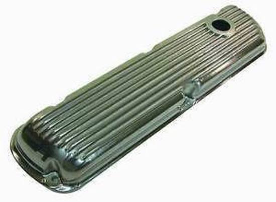 RPC RPCR6291 Nostalgia Finned Valve Covers Polished Alloy suit Ford 260-351W