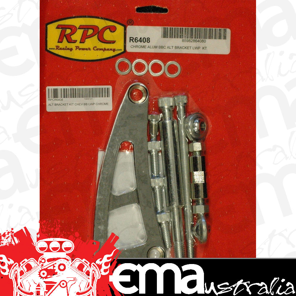 RPC RPCR6408 Polished Aluminium Alternator Bracket Chev BB Long Water Pump