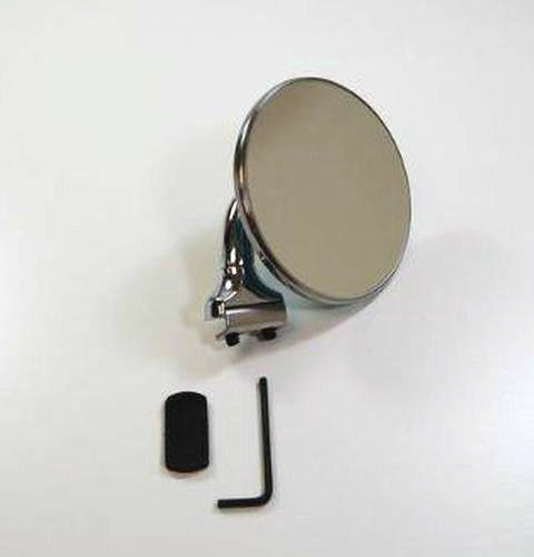 RPC RPCR6608 Chrome Steel Peep Mirror 3" Round fits Both Left & Right Side