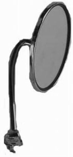 RPC RPCR6611 Chrome Steel Peep Mirror w/ Straight Arm 4-1/2" Dia fits Both Driver & Passenger Side