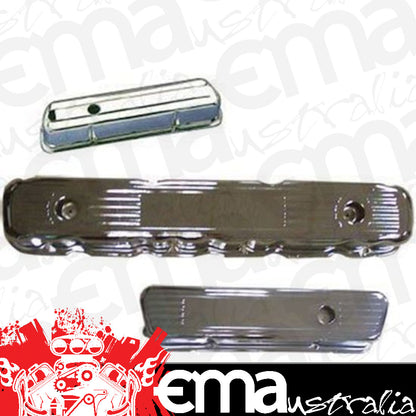 RPC RPCR7006 Holden 8 Cylinder Valve Covers No Baffled - Chrome