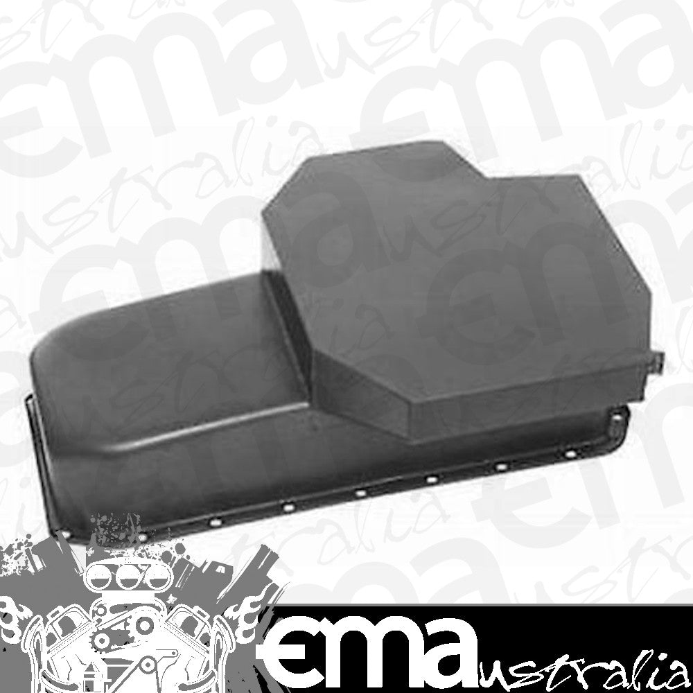 RPC RPCR7101P Champion Style Oil Pan Black Steel 7" Deep suit Chev SB 283-350 V8