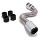 RPC RPCR7302 Stainless Steel Radiator Hose Kit 12" Hose Length Chrome End Caps