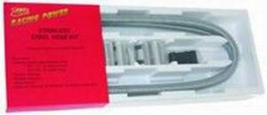 RPC RPCR7314 Stainless Steel Radiator Hose Kit 44" Hose Length w/ Chrome End Caps