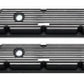 RPC RPCR7632 Nostalgic Finned Alloy Valve Covers Black suit Ford SB 289-351W