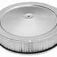 RPC RPCR8000 14" x 3" Chrome Steel Muscle Car Style Air Cleaner Flat Base