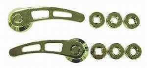 RPC RPCR8406 4-1/4" Chrome Aluminium Door Handles Universal Fit 1 (pair)