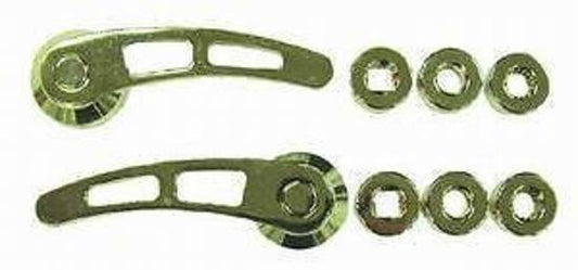 RPC RPCR8406 4-1/4" Chrome Aluminium Door Handles Universal Fit 1 (pair)