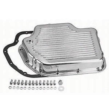 RPC RPCR8492 Polished Alloy Transmission Pan GM TH400 w/ Bolts & Gasket