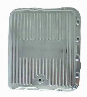RPC RPCR8493 Polished Aluminium Transmission Pan Finned fits GM Turbo 700R4 & 4L60 Stock Depth Drain Plug Gasket & Bolts Included
