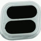 RPC RPCR8514 Polished Aluminium Dimmer Pedal Square w/ Rubber Insert