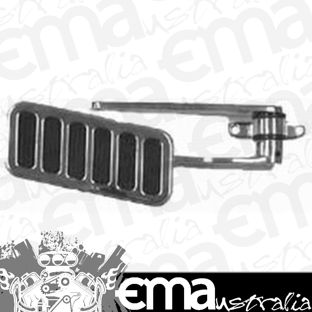 RPC RPCR8601x Aluminium Throttle Pedal w/ Rubber Insert Polished Finish Aluminium Pad w/ Aluminium Arm. suit Manual Transmission