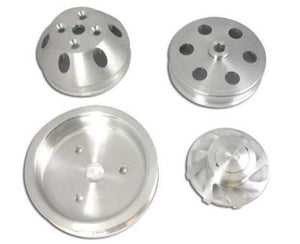 RPC RPCR8700POL Chevrolet Small Block Short Water Pump Serpentine Pulley Kit