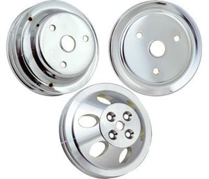 RPC RPCR8841 Pulley Crank 1-GroOve BB Chev Swp - Satin Al