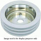 RPC RPCR8845POL Polished Alloy Triple V Crankshaft Pulley Chev BB V8 Long Pump