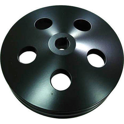 Racing Power Company (RPC) RPCR8847B RPC Black Power Steering Pulley Double GroOve Early GM Thru 1984